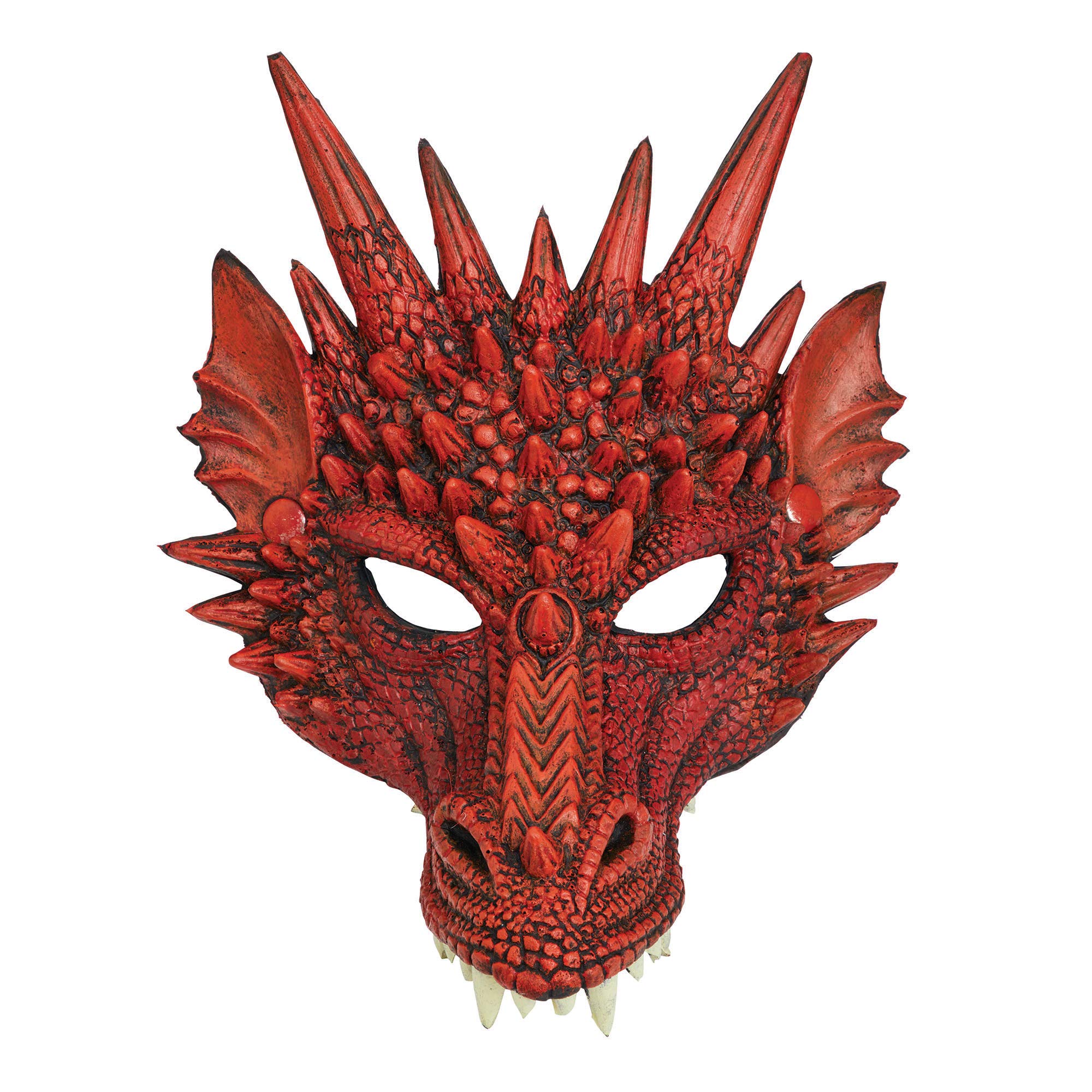 Bristol Novelty BM552 Dragon Mask Red, Men, Women, One Size Halloween