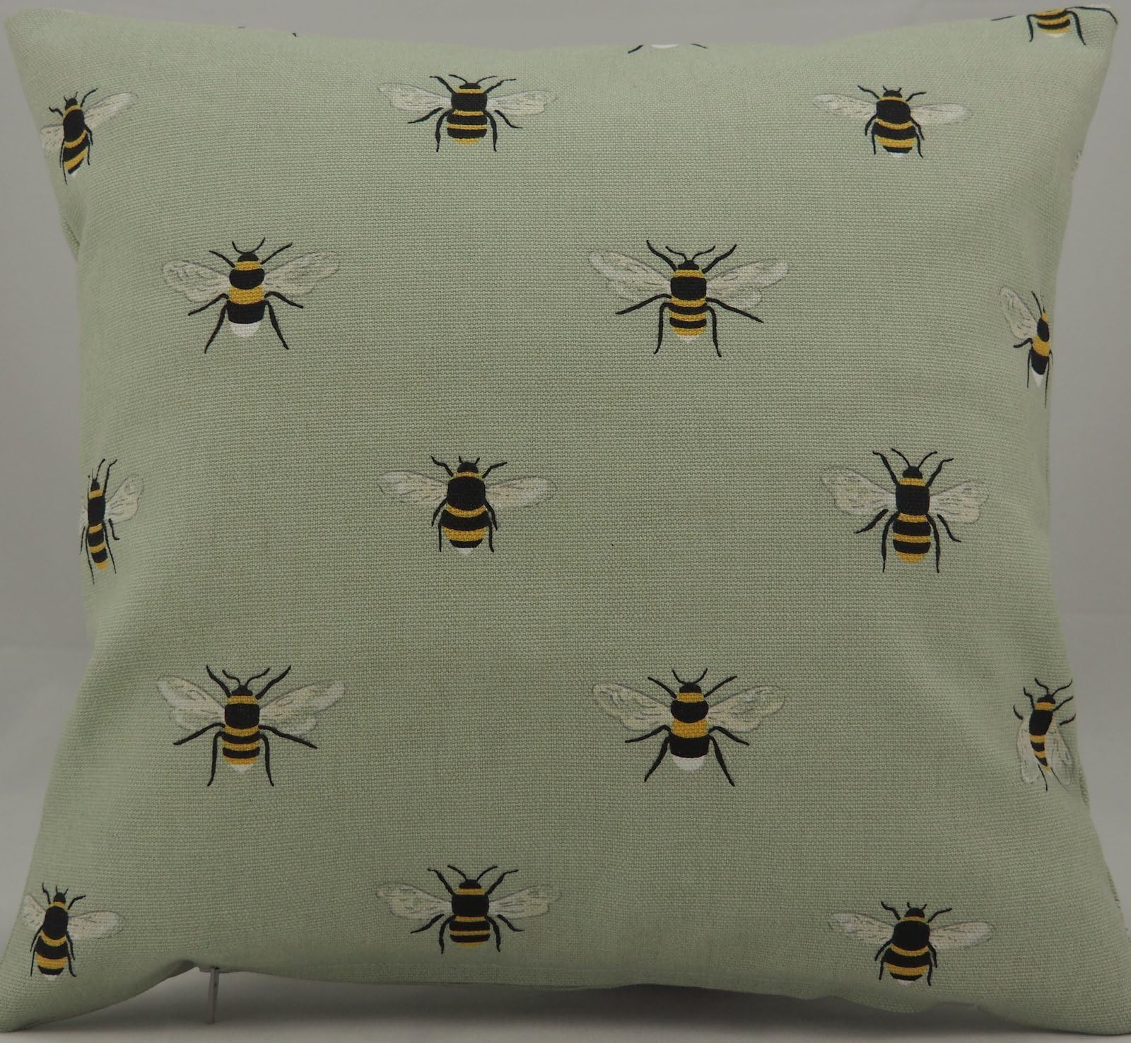 Jessica Anna Sophie Allport Bees Fabric. 100% Cotton 12" /30cm Cushion with Hollowfibre Pad