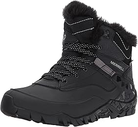 merrell men's overlook 6 ice plus waterproof snow boot