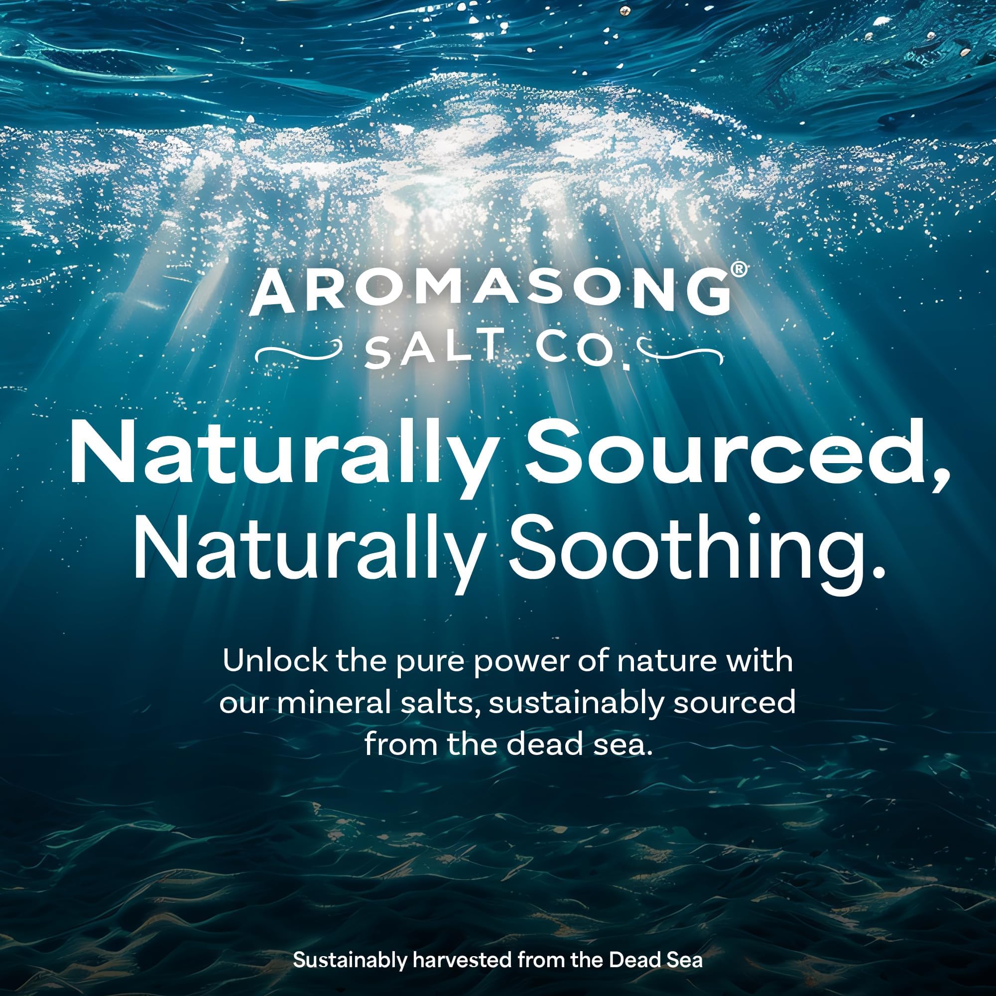 Aromasong Magnesium Flakes for Bath from The Dead Sea- 12 LB Resealable Pack Magnesium Chloride Flakes -Organic Bath Salt Muscle Relaxing Mineral Soak (Packaging May Vary)