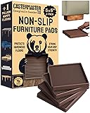 CasterMaster Non-Slip Furniture Pads Square Rubber