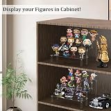 AZEAM 3-Tier Clear Acrylic Riser Display Stand 12in Shelves view 4