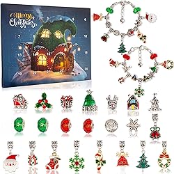 Christmas Advent Calendar Bracelets 2025 for Girls