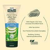 Aloe Pura Organic Aloe Vera Aftersun Lotion 200 ml Vegan Cruelty Free view 3