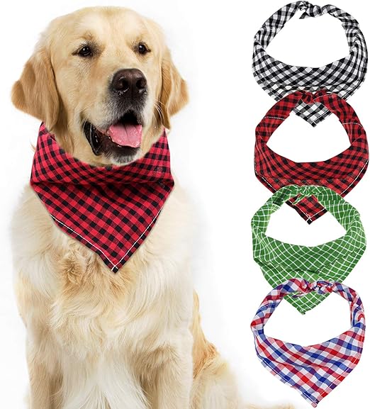 black and white dog bandana