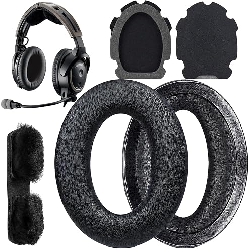 JULONGCR A20 Ear Cushion Replacement Ear Pads A10 Earpads Aviation