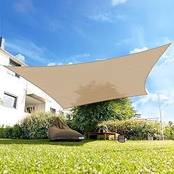 SunnyRoyal Sun Shade Sail 10'x10' Rectangle Shade