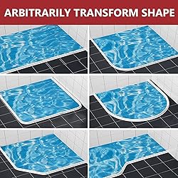 Frantie 39 Inch Collapsible Shower Threshold Water