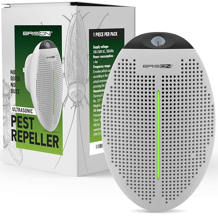 Buy BRISON Ultrasonic Pest Repeller Plug in Human Electronic Pet Safe Device EcoFriendly