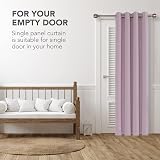 Deconovo Blackout Curtain 140x245cm Eyelet Pink OEKO-TEX Thermal Door Curtain view 4