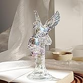 CNCRMEM Crystal Tree with BirdCrystal Bird Figurine Collectible Art Glass Animal Figurines,Decorative Piece for Gift-Giving and Home Styling,Glass Tree Decor, Office Decor for Women
