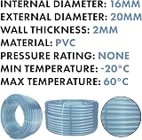 Cost Wise 4m Clear PVC Hose 16mm ID 20mm OD Water Gas Air Oil Aquarium view 5