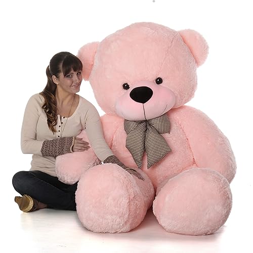 Foot Life Size Teddy Bear Soft Pink Color Sweet Cuddly Teddybear