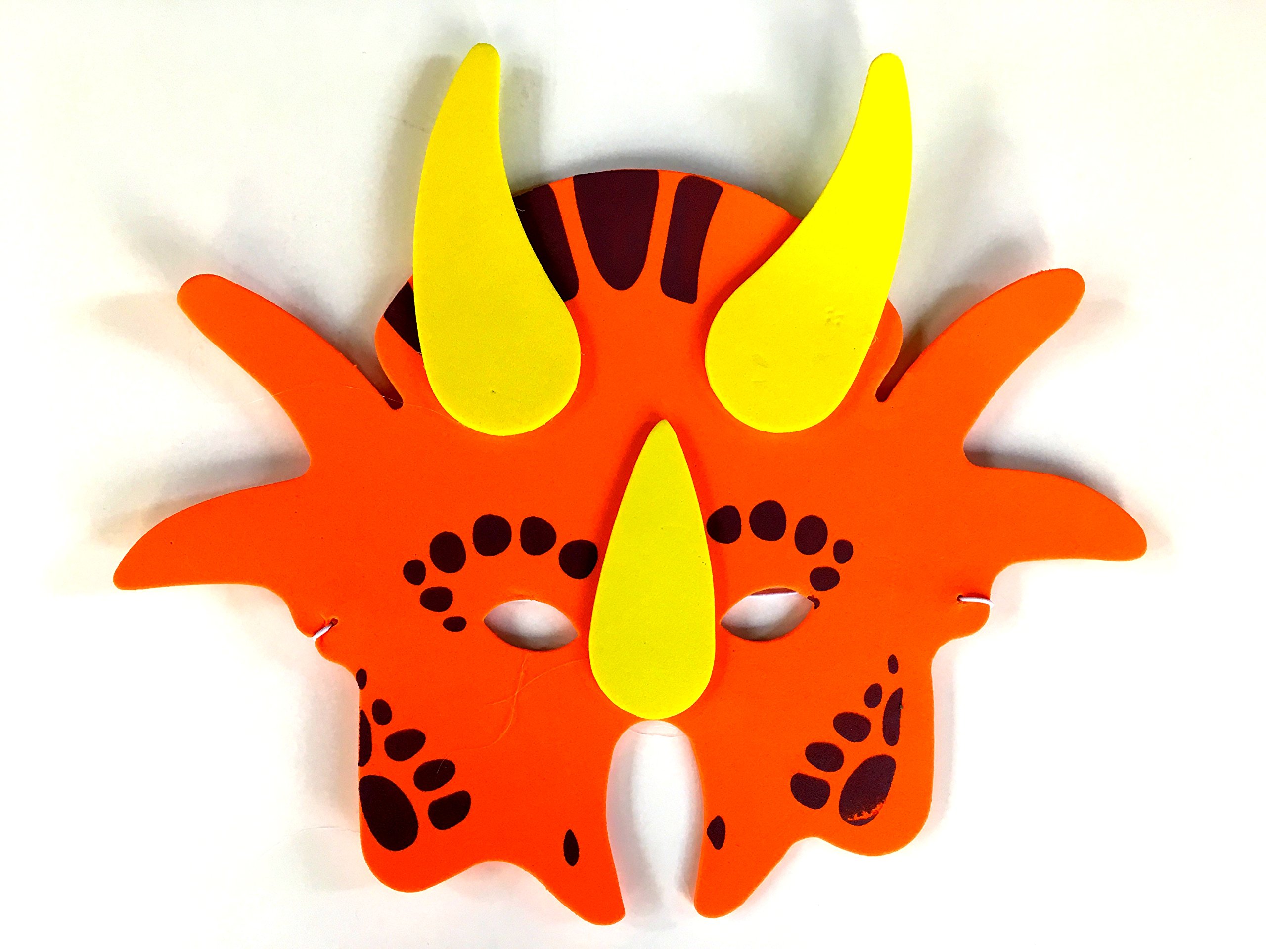 Playscene 1 Dozen Foam Dinosaur Masks, Party Favors for Children (12