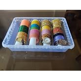 Shubh Empire Bangle Box For Women - Portable Jewellery Box With Partition &amp; Transparent Organizer