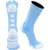 MadSportsStuff Basketball Socks for Boys Girls - Youth & Adult Athletic Crew Socks - Cushioned Moisture Wicking Performance