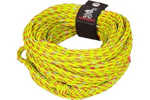 Airhead Reflective Tow Rope for 1-6 Rider Towable Tubes, 60-Feet, Multiple Rider Options Available