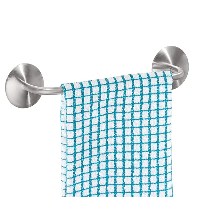 InterDesign Affixx, PeelAndStick Strong SelfAdhesive Towel Bar Holder For Kitchen or Bathroom