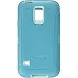 Rugged Protection Otterbox Defender Series Case for Samsung Galaxy S5 - Bulk Packaging - (Aqua Blue/Light Teal)