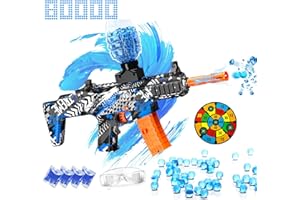 JFGG Electric Gel Ball Blaster Toys Splatter Ball Blaster with 80000+ Water Beads, Eco-Friendly Automatic Outdoor Games Toys for Activities Team, Boys and Girls Adult Birthday Gifts Ages 12+ (Dark Blue)