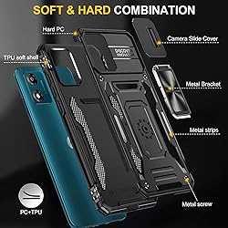 FRLMOOES for Motorola Moto E13 Case with 2 Screen