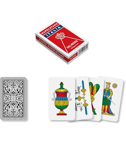 Dal Negro Napoletane Plastic Italian Regional Playing Cards, Green