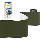 KING MOUNTAIN Self Adhesive Nylon Fabric Repair Tape, 4&times;63 Inches, Quick Down Jacket Repair Patch, Waterproof Outdoor Gear Patch Kit for Tent,Backpacks,Umbrella, Gloves, Sleeping Bag (Army Green)