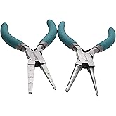 The Beadsmith Loop Rite and Square Rite Combo Pack, Create Consistent 2-8mm Diameters for Jump Rings in Round and Square Shapes, Wire Working tool for Jewelry Making