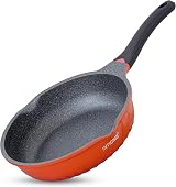 INTIGNIS 3-in-1 Deep Non-Stick Frying Pan with Lid 24 cm GREBLON Ceramic Orange view 9