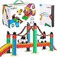 Beblox Building Blocks for Kids - 500-Piece Connecting Tiles Set - Interlocking Building Blocks for Kids, STEM Toys Kit, Fun & Educational Gifts for Boys & Girls, Preschool Learning Activities Ages 4+