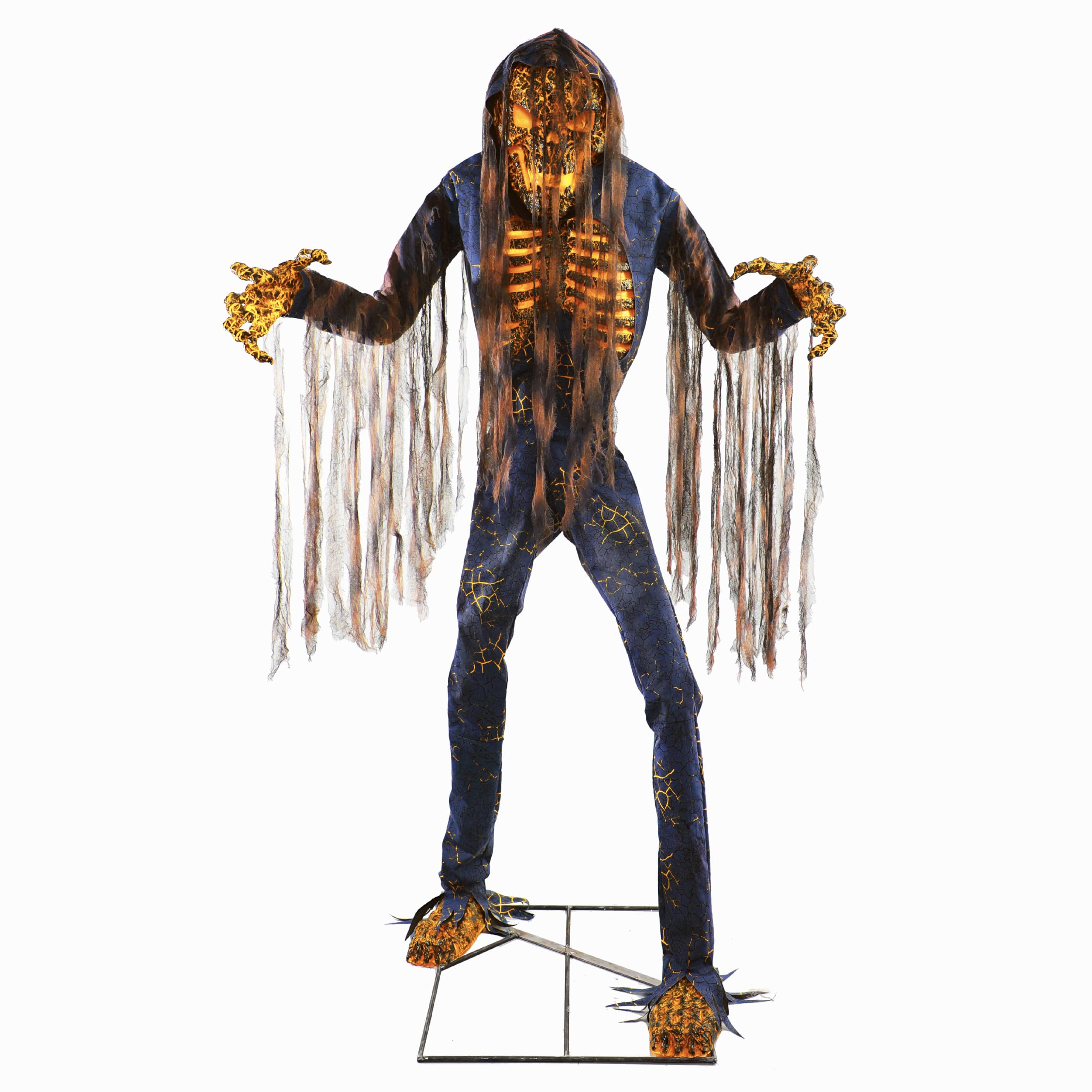 Photo 1 of ***(DAMAGE, SELLING AS PARTS ONLY)***
Haunted Hill Farm Motion-Activated 7.5-Ft. Tall Smoldering Ghoul, Plug-in Talking Scare Prop Animatronic with Spooky Sound Effects and Lights for Indoor or Covered Outdoor Creepy Halloween Decoration