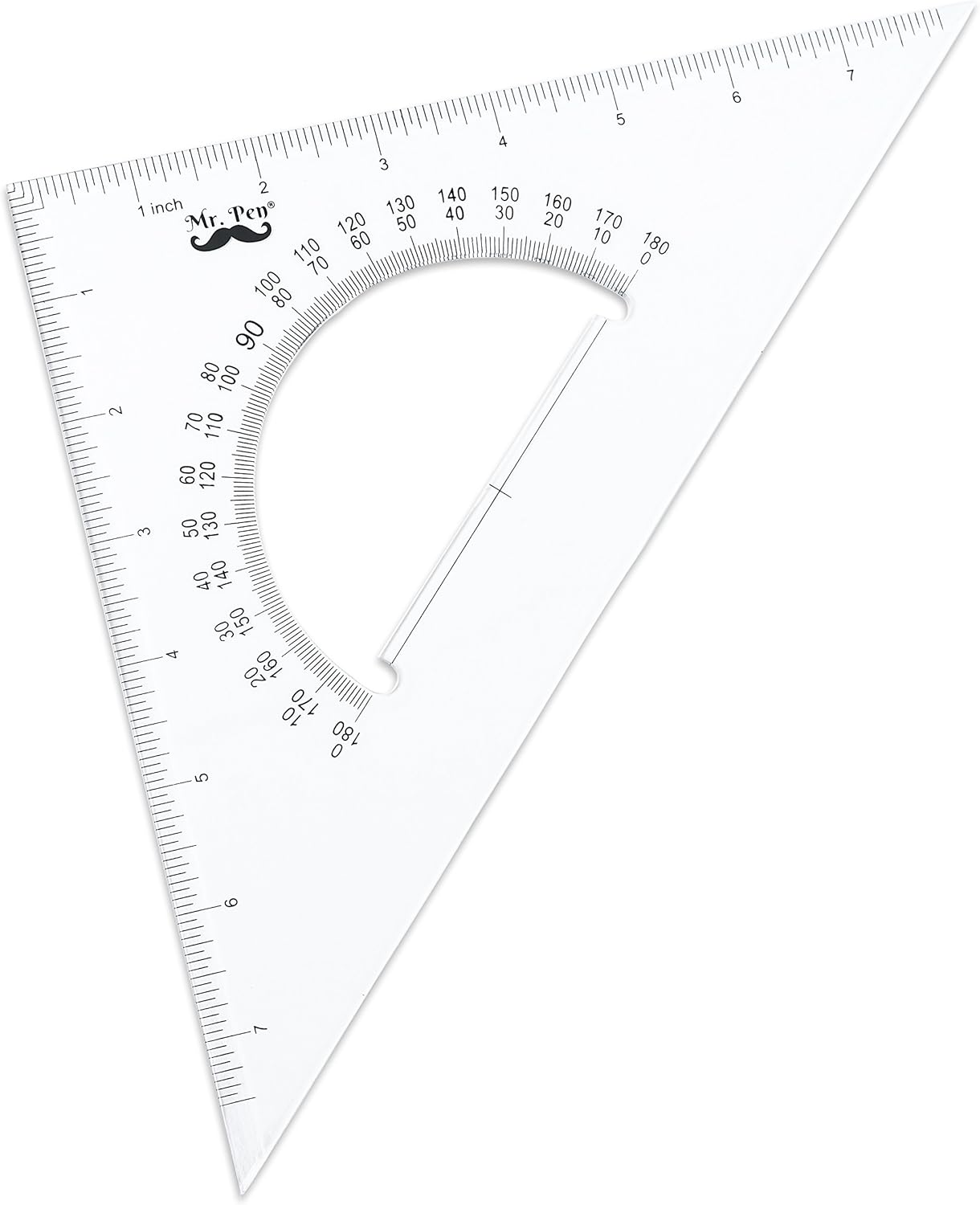 Mr. Pen Architectural Triangular Ruler Set with 12 Inch Triangular Scale, 11 Inch 30/60 and 8 Inch 45/90 Triangles : Office Products