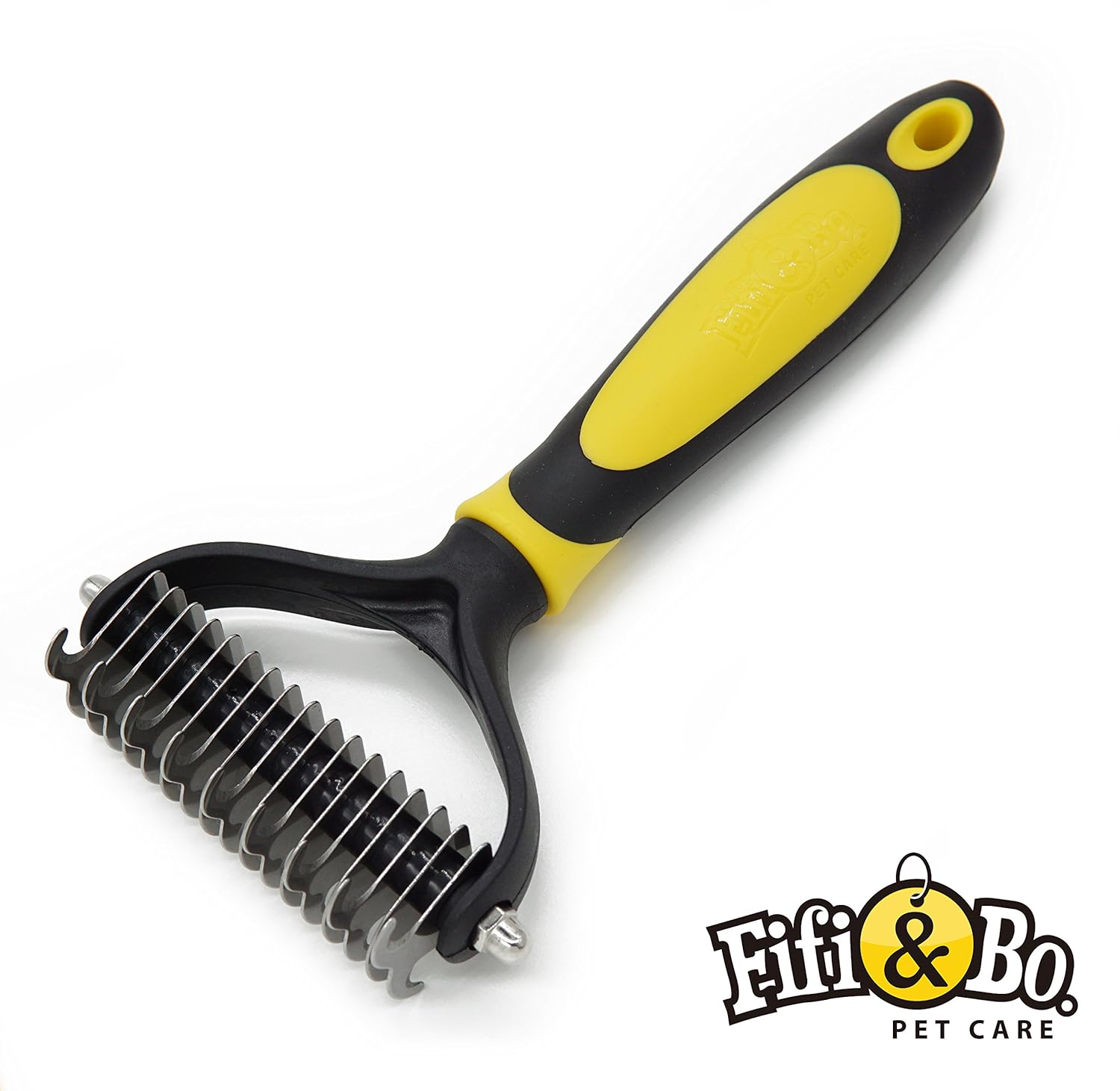 Best Professional Pet Grooming Undercoat Rake, Dematting Tool For Large