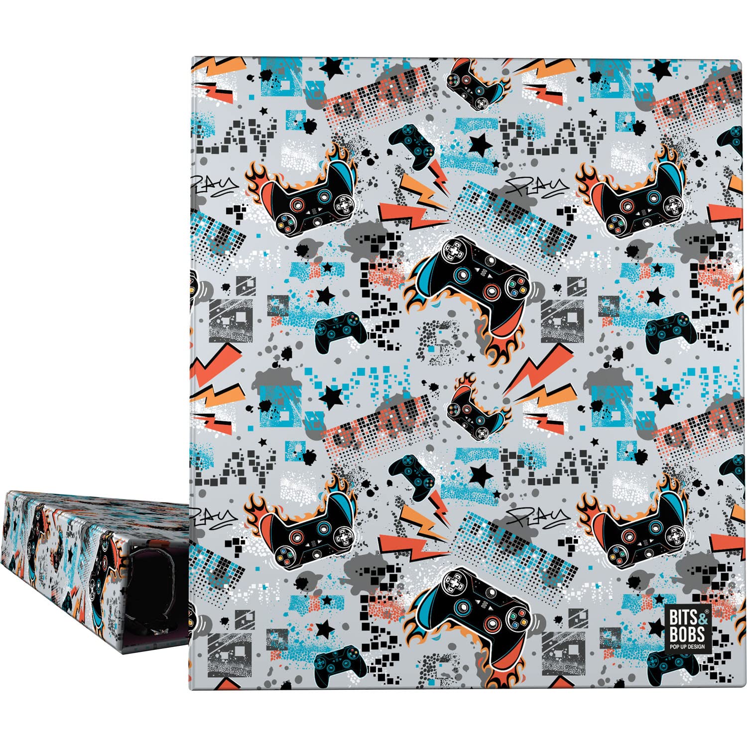 Grafoplás | A4 File Binder | 4 Mixed Rings 25 mm | Bits & Bobs Pop Up Desing Collection | Play | FSC Certified