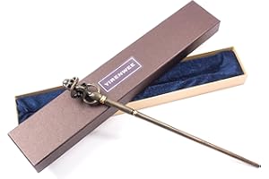 YIRENWEE Death Eater Magic Wand, Handmade Resin Steel core as Halloween, Christmas, Birthday Party Favors and Magical Dress up Role Play Prop