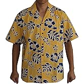 Alohawears Clothing Company Made in Hawaii! Men's Hibiscus Flower Classic Hawaiian Shirts