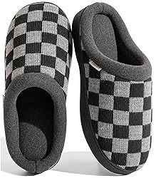 UBFEN Mens Slippers for Indoor Bedroom Memory Foam