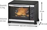 Rommelsbacher Mini Oven 30L Rotisserie Grill 7 Heating Types Stainless Steel view 3