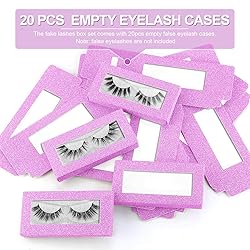 20 Pieces Soft Paper Lash Boxes Set, Eyelashes