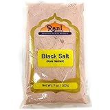 Rani Black Salt (Kala Namak Mineral) Powder, Vegan 200g (7oz) Unrefined, Pure and Natural | Gluten Friendly | NON-GMO | India
