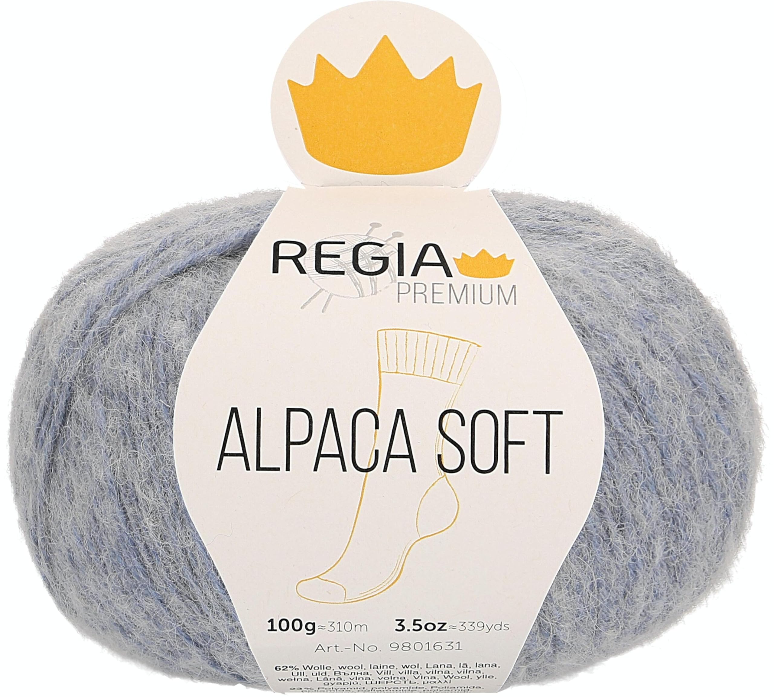 Regia Schachenmayr Premium Alpaca Soft, 100 g Light Blue Hand Knitting Yarn