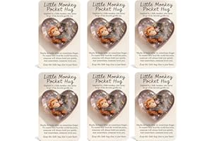 Punch & Friends: Little Monkey Pocket Hug, Punch Monkey Pocket Hug with Gift Card, Emotional Support PocketHug Gift, MonkeyCo