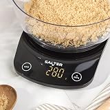 Salter Digital Kitchen Scale 5kg 11lbs with 1.8L Bowl Aquatronic Liquid measure view 5