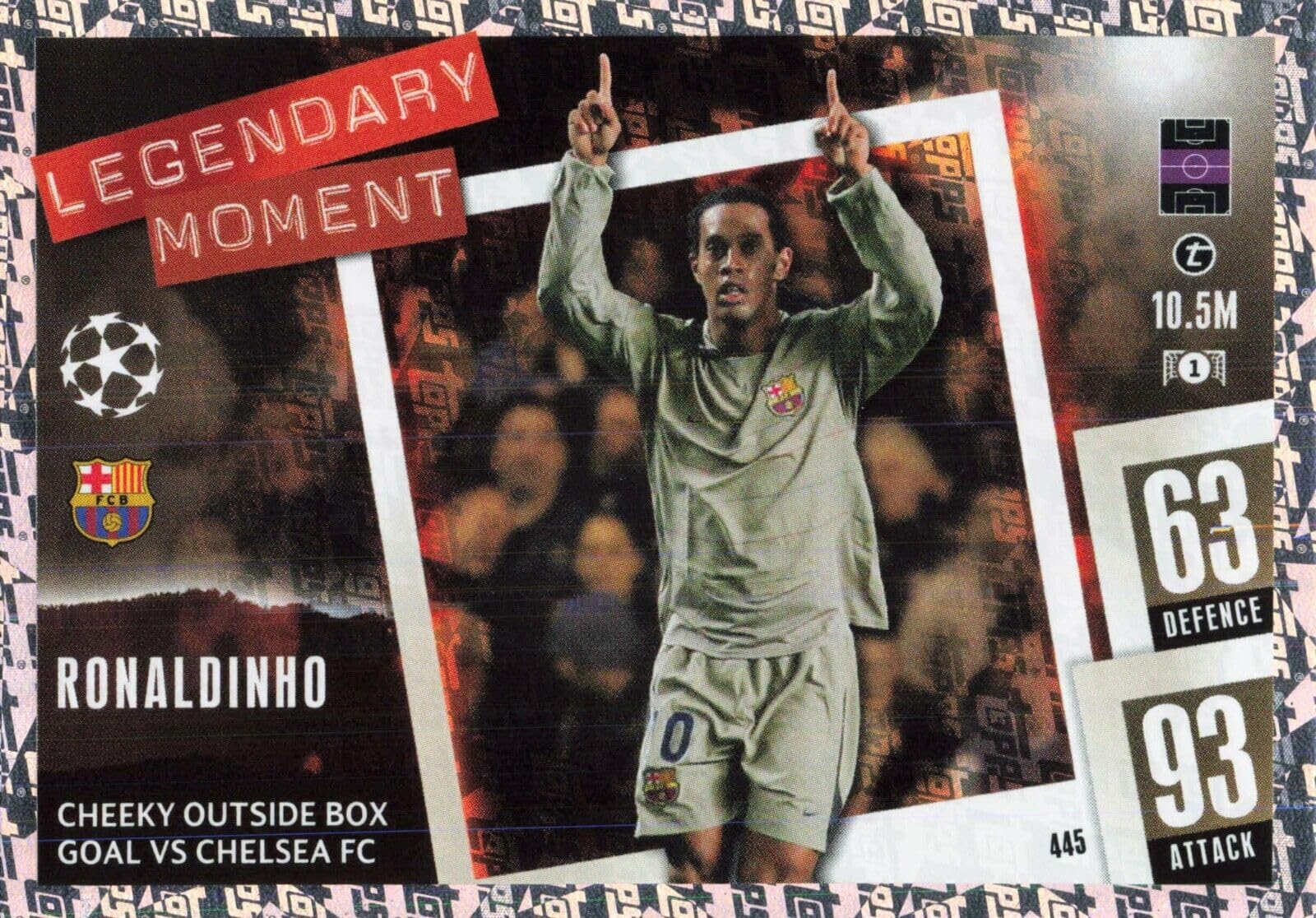 Topps Match Attax 2023 2024 Ronaldinho Legandary Moment Trading Card