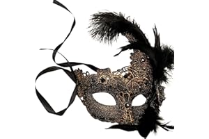 MasqStudio Brocade Lace Masquerade Ball Mask Burlesque Mardi Gras Birthday Prom Wedding Party