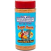 SuckleBusters Sugar Daddy BBQ Rub: Sweet & Savory for Pork, Chicken, Fruits and Deserts, Very Mild, Gluten-Free, No MSG Shaker (13.75oz)