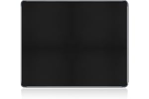 WECOOL Black Mouse Pad, Soft Comfortable Support & Smooth High Precision Fabric Mousepad, 8.3 x 10.2in Portable Size Small Mouse Pad, Anti-Slip Rubber Base, Mousepad for Desk, Gaming, Office