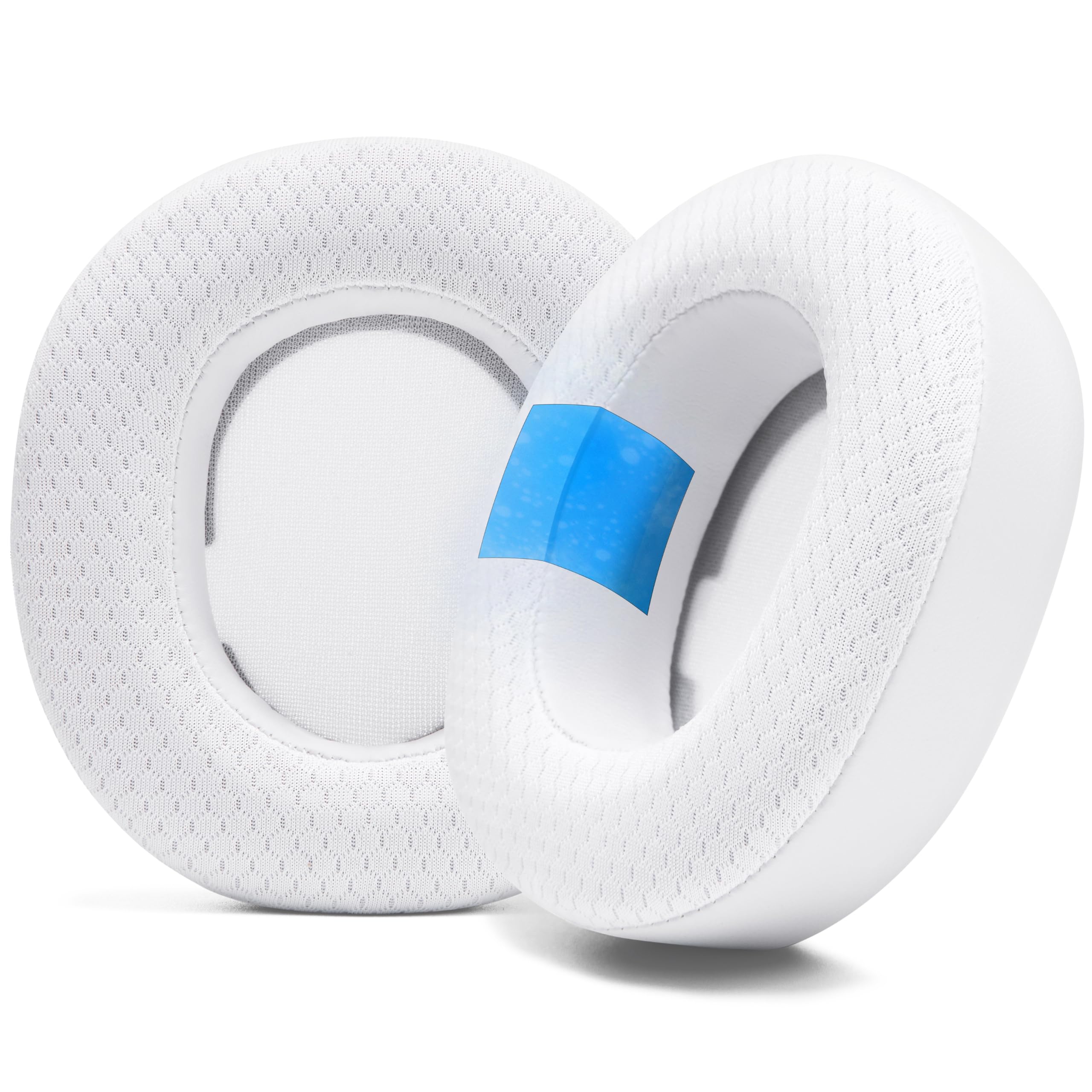 WC Freeze Nova Pro Wireless - Cooling Gel Earpads for Arctis Nova Pro Wireless & Nova Elite (Doesn’t Fit Other Models), by Wicked Cushions, Extra Thick & Comfortable | White