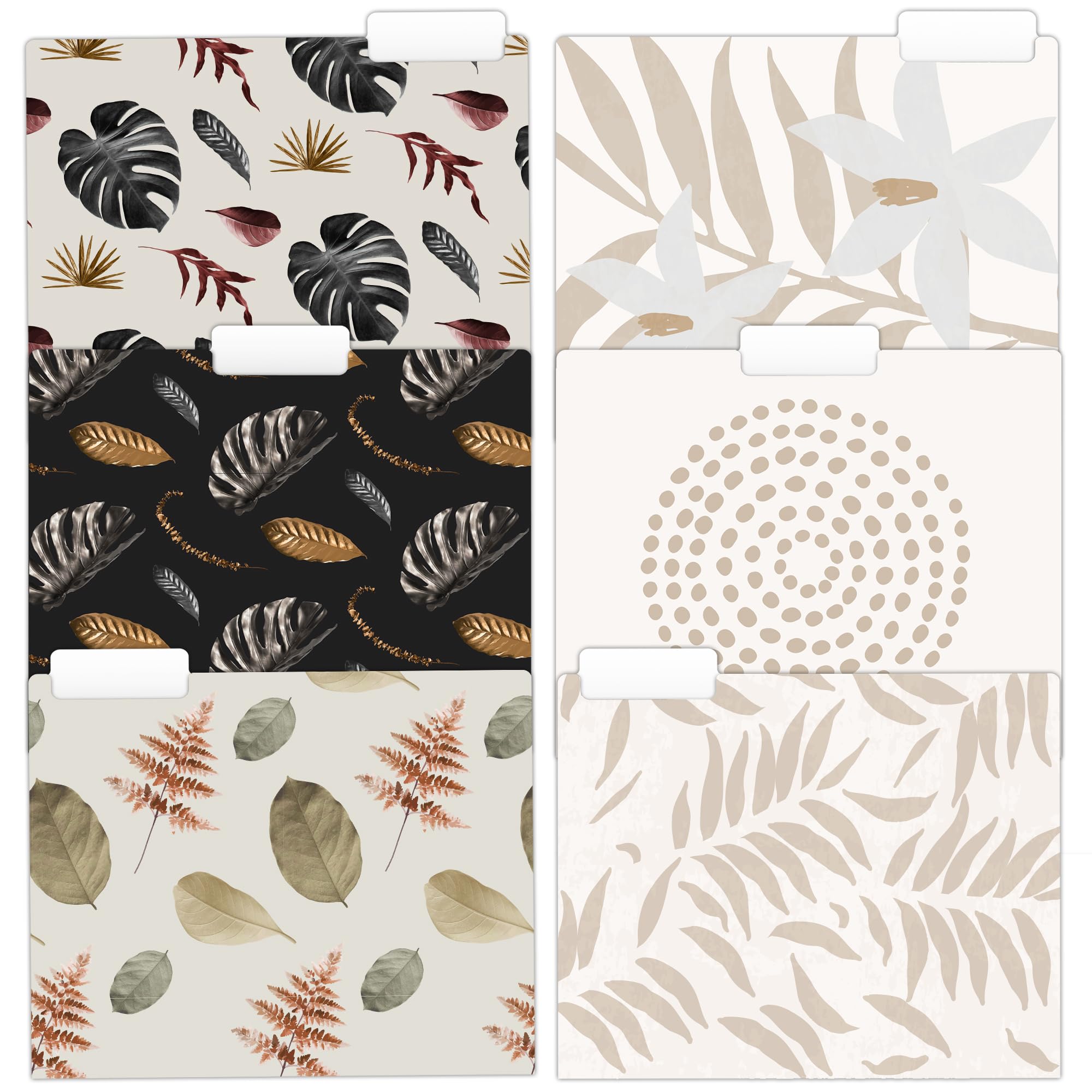 Photo 1 of Xamora SHOP 15 Decorative File Folders, 6 Elegant & Classy Designs 9.5 x 11.5in File Folders Letter Size, Folders, Premium Quality 300gsm 1/3 Tabs Waterproof, Warm Color Palette, Office Folder