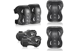 Child Adult Sports Protective Gear Safety Pad Safeguard Knee Elbow Wrist Support Pad Set Equipment for Children Roller Bicycl